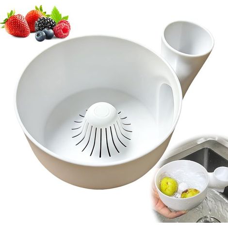 Fregadero portátil para frutas y verduras – Cesto automático para frutas y verduras (Grande) (1/4)
