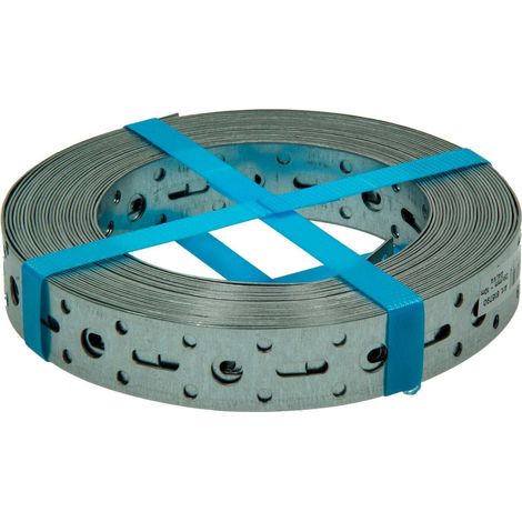 Perforiertes Band 17x0.6mm verzinkt, Rolle à 25 Meter.