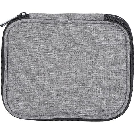 Graue Aufbewahrungstasche für Häkelnadeln, 2-lagig, 600D Oxford-Gewebe, Stricknadel-Organizer (1/5)
