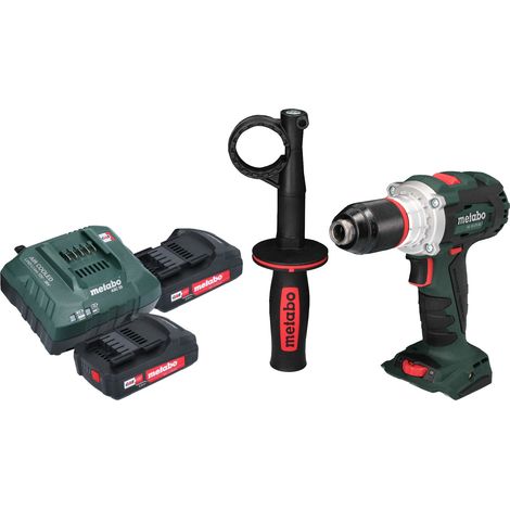 Metabo BS 18 LTX BL I Perceuse-visseuse sans fil 18 V 130 Nm Brushless + 2x batterie 2,0 Ah + chargeur