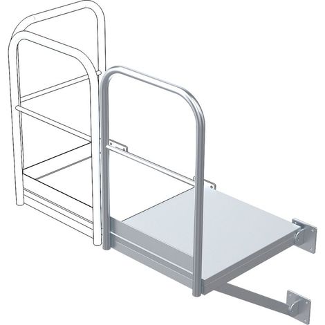 ZARGES Erweiterungspodest 800 x 860 mm VA (1/2)