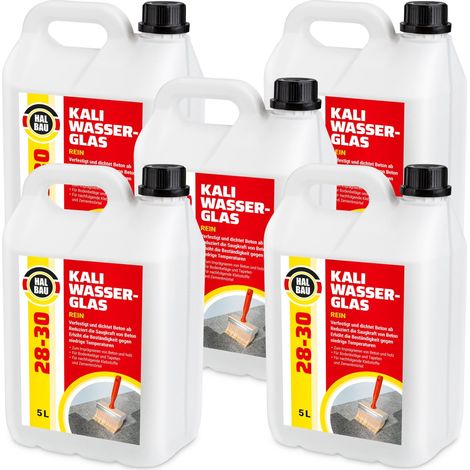HALBAU Kaliwasserglas HB28-30 Betonimprägnierung Holzschutz Grundierung Konservierung - 25L