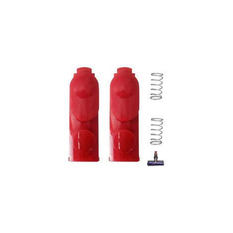Lot de 2 pièces de rechange pour aspirateur Dyson V7 V8 V10 V11 V15 - Boutons de verrouillage à clip avec ressort à entraînement électrique - (1/5)