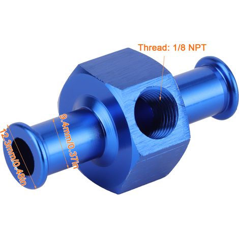 Automobilteile, Universaladapter für Stickstoffdruckmessgerät, 3/8" Schlauch", 1/8" NPT-Anschluss", blau. (1/5)