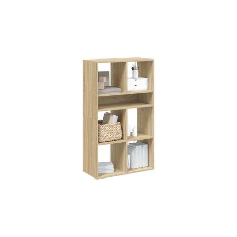 Bibliothèque chêne sonoma 66x31x112 bois d'ingénierie (1/5)