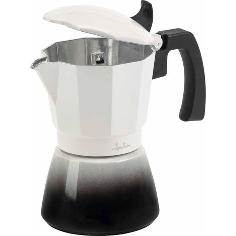Cafetera italiana Jata Hogar HCAF2412, 12 tazas, compatible con placas de inducción, cafetera moka de aluminio, apta para todo t (1/5)