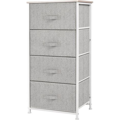 Dresser in Fabric Furniture of Storage 4 drawers chiffonnier dim. dim. 45L x 30l x 92H cm Frame in metal (1/5)