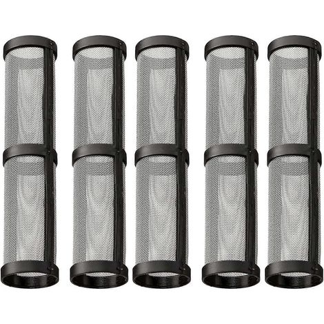 Filtre pour pulvérisateur de peinture sans air Graco 246384, compatible avec les modèles 390, 395, 490, 495 et 595. Ce filtre pour collecteur de pompe, avec une maille de 60 mesh, est fourni en 5 pièc (1/5)