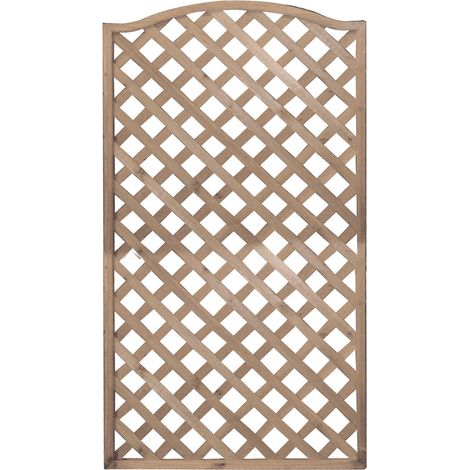 Pannello grigliato Patio Onda in legno tropicale naturale per recinzioni giardino e terrazzo -180 x 90 cm