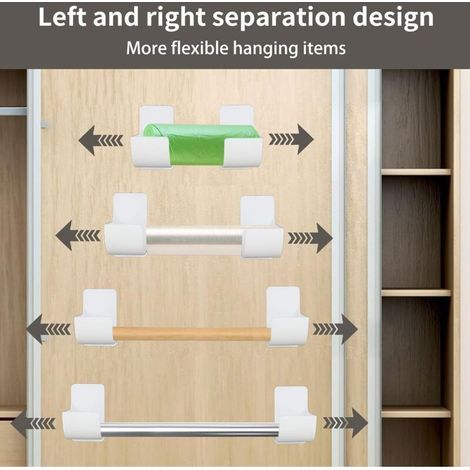 Boîte Rangement Papier Alu 4 Pièces Porte Adhésif Étagère Murale Boîte de rangement pour portes de placard de cuisine (1/3)