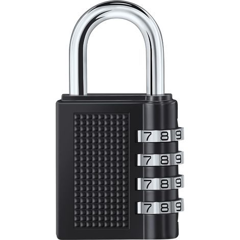 CSPARKV 4 Digit Combination Lock, Combination Lock, Number Code Lock, Combination Lock for Gym, School, Gate, Shed, Garage, Storage, Luggage Lockers and Toolbox
