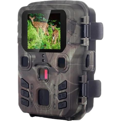 Caméra Faune Sauvage Caméra De Chasse WiFi Extérieure, Contrôle par Application, Suivi des Sentiers, sans Fil, Bluetooth, 24mp 1296P, Vision Nocturne, Mouvement, Pièges À Faune, Photo Fiable Précise (1/5)