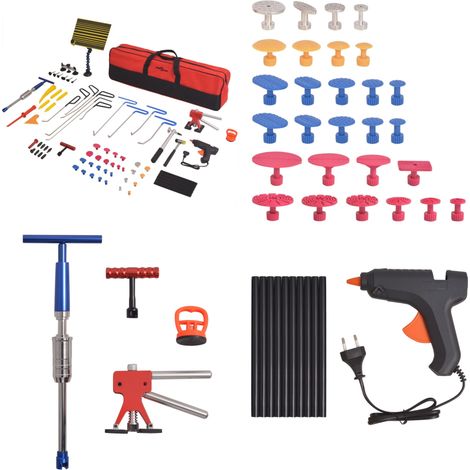 Set 80 pz Rimozione Ammaccature senza Verniciatura in Acciaio - Ammaccature auto - Strumenti per auto