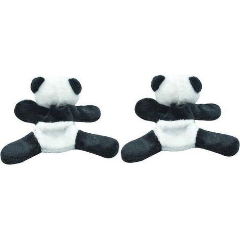 2 autocollants magnétiques panda, design 3D réaliste, 10 x 10 cm, épaisseur 2,5 cm, pour réfrigérateur, mur, fenêtre, salle de bain, chambre (1/5)