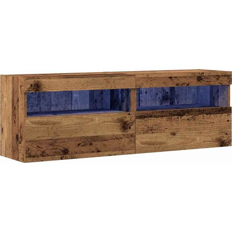 Maison Exclusive - TV-Wandschrank 2 pcs Altholz 60 x 30 x 40 cm H