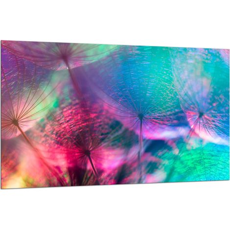 PLAQUE DE PROTECTION EN VERRE POUR CUISINIÈRE 80x52 FLEURS (1/5)
