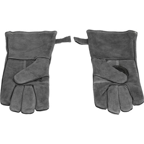 Grillhandschuhe, hitzebeständig bis 500 °C, geeignet für Mikrowelle, Backofen, Grillen, Barbecue und Schweißen (1/5)