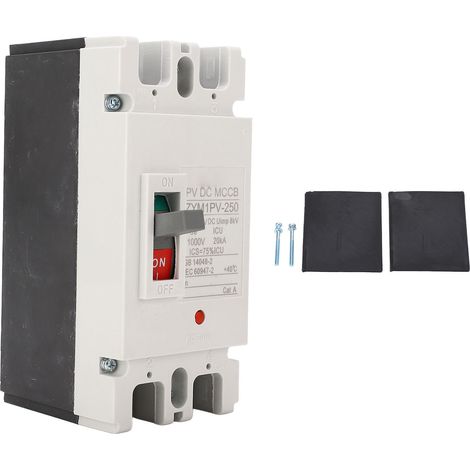 Disjoncteur 180A 2P DC 1000V Protection Solaire Batterie, Interrupteur Coupe-Circuit Ignifuge MCCB (1/5)