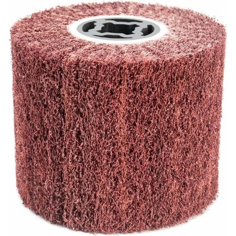 Brosse Abrasive Brosse en Fibre Synthétique pour Rénovateur Extérieur, 120x100x19mm, Grain 60 (1/5)