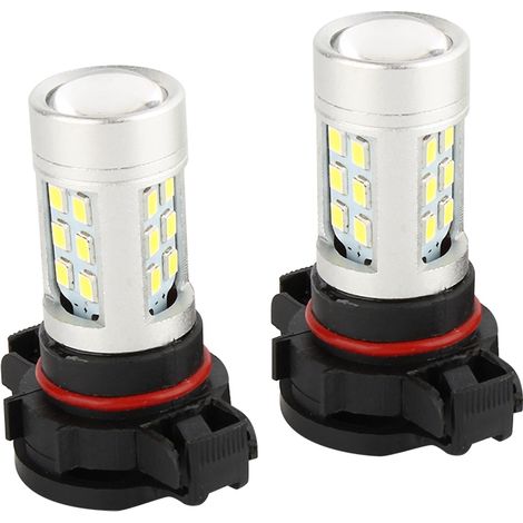 Ampoules de phares antibrouillard, 2 pièces ampoule de lampes DRL éclairage blanc économie d'énergie pour bateau camion moto (1/5)