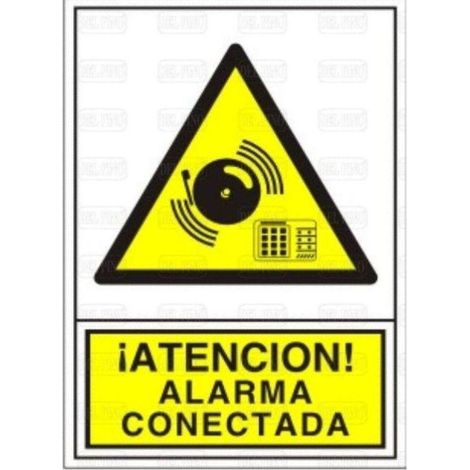 DUVER señal adhesiva 105x74 1305 alarma conector , 0UNIDADES