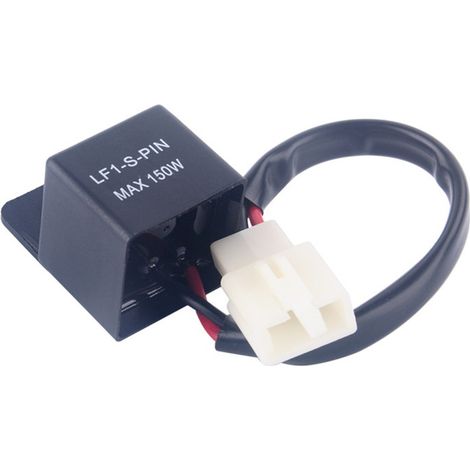 Relais clignotant moto 12V, 2 broches, compatible LED, max 150W – DELKEVIC (1/2)