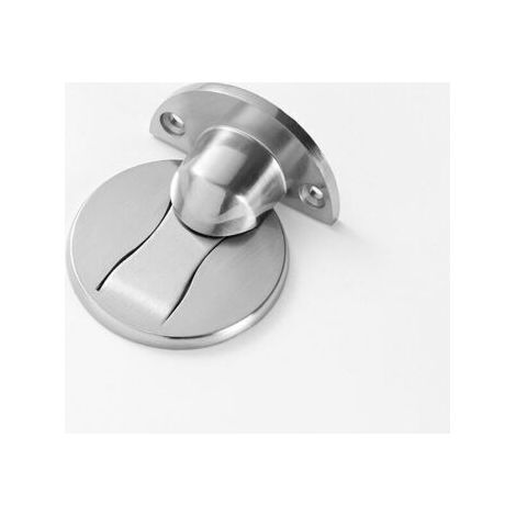 Butée Porte Magnétique,Butée Porte Support Loquet Butoir Porte Métal,304 Acier Inoxydable Résistant(1pcs,acier brossé),120g (1/4)