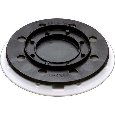 Plateau de ponçage compatible Festool ST-STF 125/8-M4-J, diamètre 125 mm, fixation M4, couleur blanc, 1 pièce (1/4)