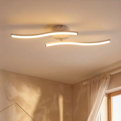 Lampada da soffitto a LED Lampada da soggiorno Lampada di design Luce da soffitto bianca, braccio mobile, 12W 910lm bianco caldo, 51,5x7,2 cm