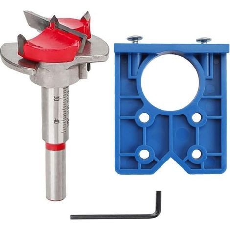 Gabarit de perçage pour charnières, 35 mm, jeu de mèches pour trous de charnières dissimulés, fraise pour charnières de porte, armoires de cuisine