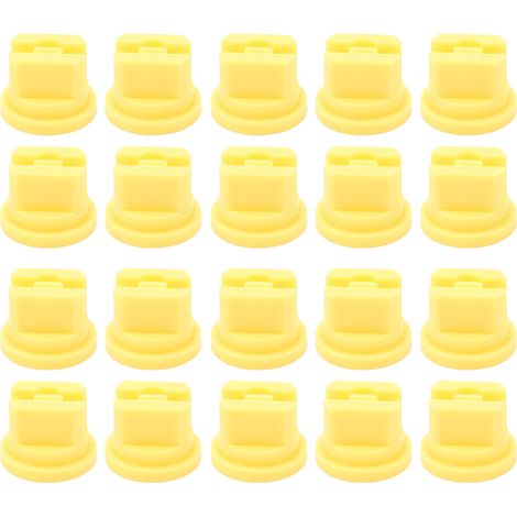 20 Pièces Buse à Jet Plat Agricole 110 Degrés, Distribution Uniforme, Diamètre d'Orifice 0.1‑2mm pour Pulvérisation Atomisée (1/5)
