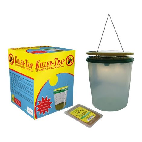 Traiteur tueur piЏge attrape des mouches cologiques rutilisables (Comprend le remplacement 45 gr)