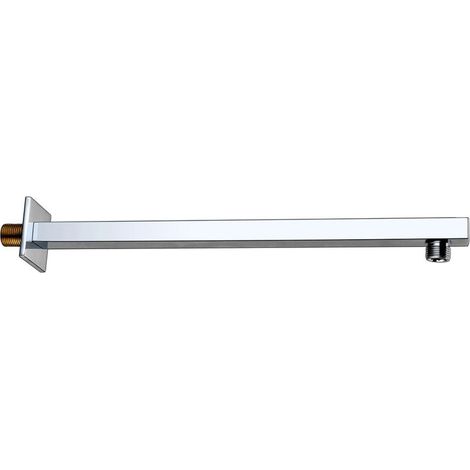 Signature Square Wall Mounted Shower Arm 400mm Length - Chrome (1/2)