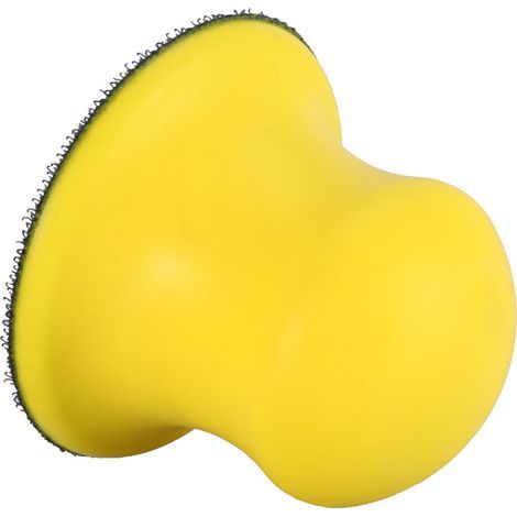 Bloc de ponçage manuel GS09879 Mousse PU 72mm Jaune - Adhérence Velcro pour Bois et Auto, Ergonomique et Léger (1/5)