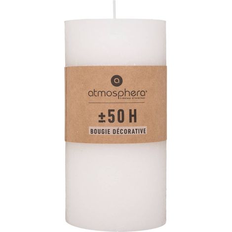Candela rustica Olia bianca 445g - Atmosphera créateur d'intérieur