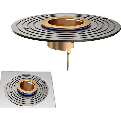 Siphon de sol, dispositif anti-retour, bouchon de vidange de douche pour égouts de 1,9 à 3,9 pouces, maison, hôtel, dortoir, appartement, bouchon d'évacuation anti-odeur, installation facile, comme (1/5)