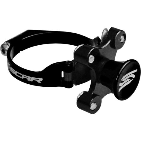 Blocco ammortizzatore da competizione Scar (controllo di partenza, PER l'avviamento) compatibile con Kayaba Yamaha YZ 125/250, YZF 250/450, Triumph TF 250-X '24-'25 nero