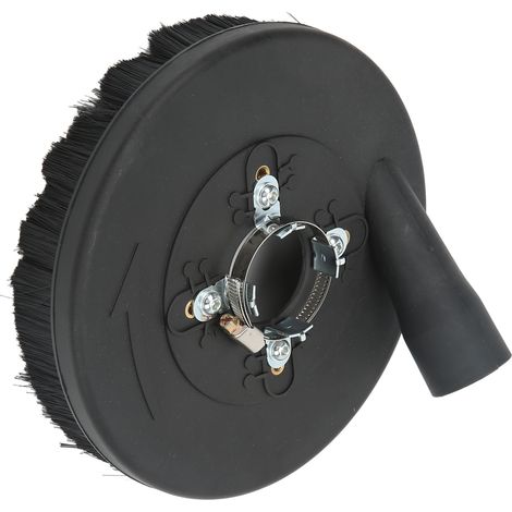 Cache-poussière pour meuleuse, brosse souple amovible, bord avant renforcé, résistance élevée à l'usure, protection anti-poussière pour ponçage et polissage, adaptable à divers outils. (1/5)