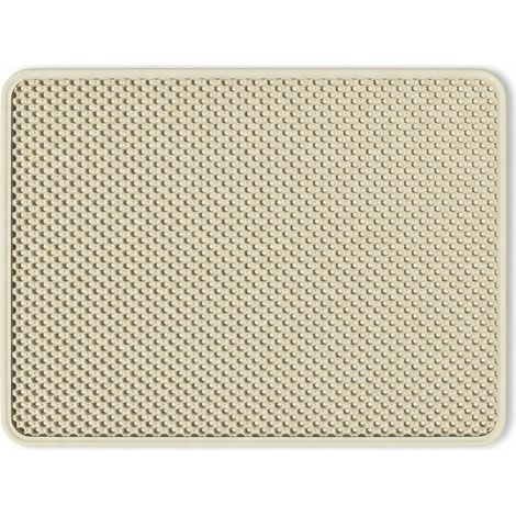 Tapis anti-sable pour bac à litière kaki modèle 12 (1/5)