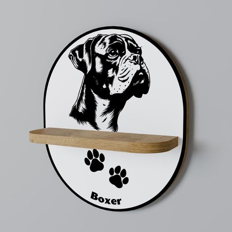 BOXER DOG Ovales Regal (1/5)