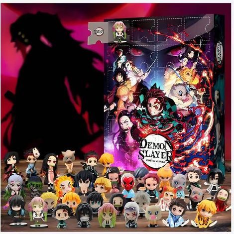 Nouveau calendrier de l'Avent Demon Slayer - Boîte surprise de Noël - Type B - Plat