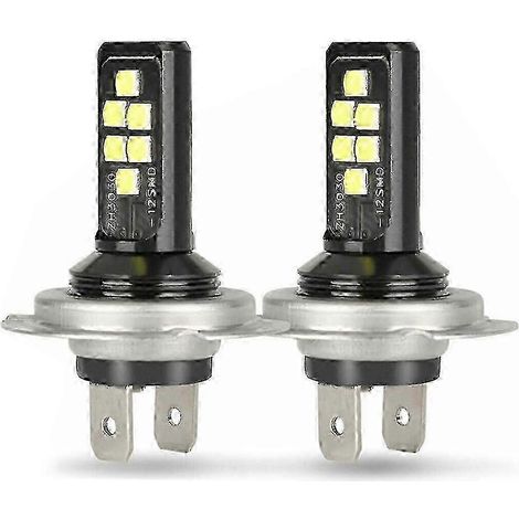 Kit de 2 ampoules LED H7 neuves pour feux de croisement/route, 60 000 lm, 6 000 K (1/5)