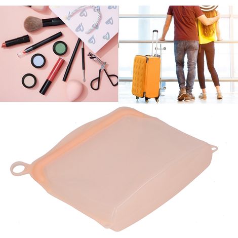 Silicone Food Storage Bag Reusable - Poche de Conservation Silicone Renforcée Multi-Uses (Orange, -30℃-180℃) (1/5)