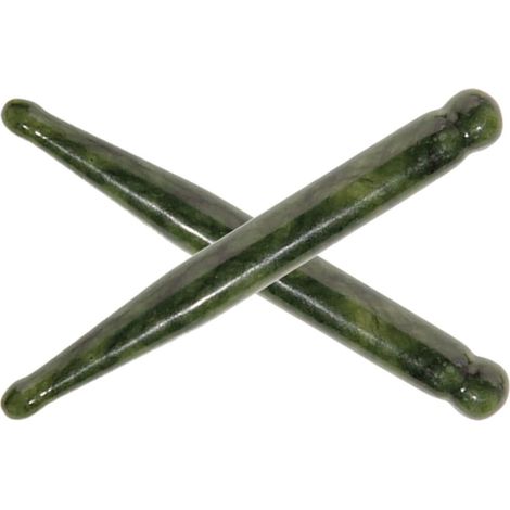 2 Pièces Bâton de Massage en Jade pour Acupression Visage, Soulage Fatigue Oculaire, Outil de Soin Peau pour Usage à Domicile (1/5)