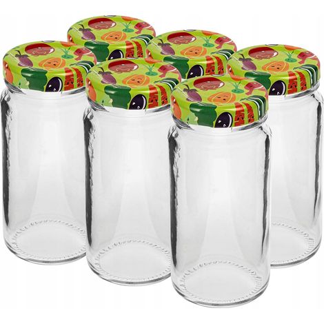 Barattolo 90 ml con tappo colorato Fi43 - 6 pz. (1/3)