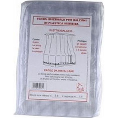 Rideau de balcon en PVC blanc 300x250 Xtra
