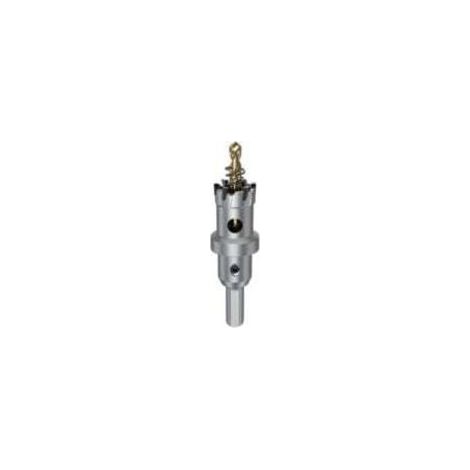 Scie cloche pour métaux de 22 mm, fraise cloche TCT avec forets pilotes, forets en carbure haute performance pour fer, acier inoxydable, plastique et cuivre. (1/4)