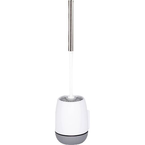 Brosse de toilette en silicone avec support à séchage rapide (1/3)