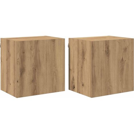 Maison Exclusive - TV-Wandregale 2 pcs Artisan-Eiche 40,5x30x40cm