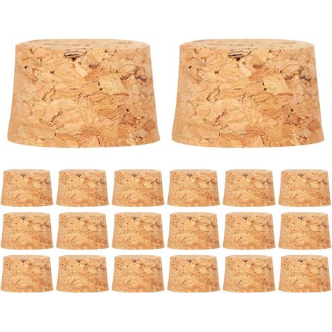 100 bouchons liège 3x25x15 cm naturels - fermeture étanche (1/5)